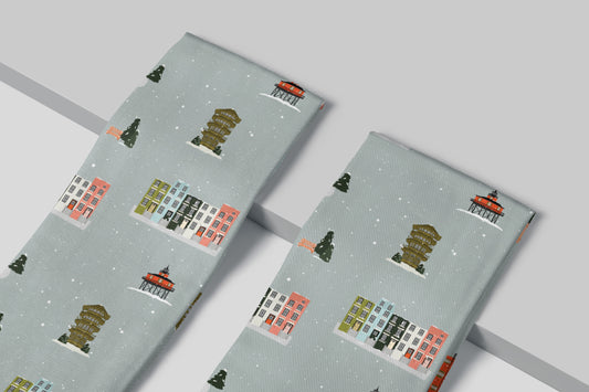Winter Time In Baltimore Holiday Towel